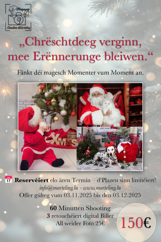 #Weihnachten #Chrëschtdeeg2025 #Familjefoto #Erënnerungen #PhotographyLux #ClaudineMartelingPhotography #Luxembourg #MagicMoments